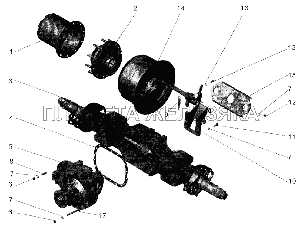 Мост задний МАЗ-152 МАЗ-104С